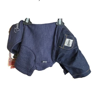 Touchdog Vogue Neck Wrap Sweater & Denim Pants - Picture 1 of 3