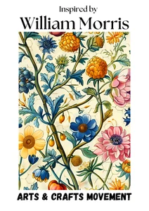 William Morris Inspired Vintage Wall Art 20 To Choose From  Quality 250 g/m Card - Picture 1 of 41