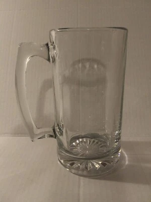 Taza de cerveza Stein de 24 OZ vidrio transparente grueso pesado  Foto 1 de 4