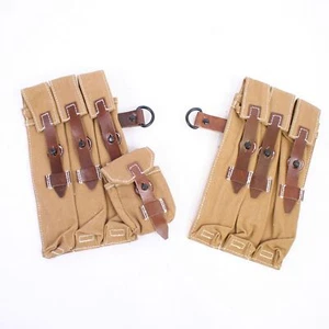 Replica MP40/38 Magazine Ammo Pouches WW2 German Schmeisser Dark Tan TG516 - Picture 1 of 2
