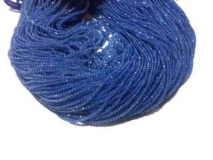 13" Blue Chalcedony Faceted Rondelle Beads, Chalcedony Loose Gemstone 2mm - Picture 1 of 2
