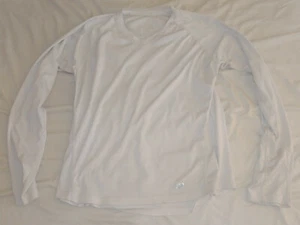 New Balance Long Sleeve Shirt UNISEX Men OR Women white fit many sizes - Picture 1 of 1