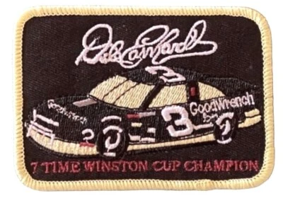 Dale Earnhardt Sr. Vintage Nascar Racing Hat Patch 7 Time Goodwrench Chevy Retro