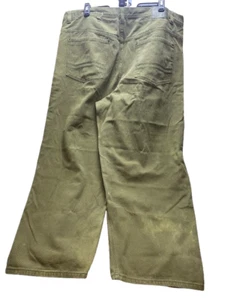 Parish Nation Hose Erwachsene 48x30 Armeegrün Baggy weites Bein Hip Hop Skater Herren - Bild 1 von 14