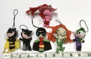 DC Comics String Voodoo Dolls Batman Robin Catwoman Joker Poison Ivy - Picture 1 of 9