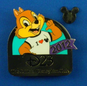 Chip I Love Disney Shirt D23 Fan Club Early Renewal Gift 2012 Pin # 88792 - Picture 1 of 5