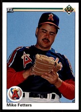 1990 Mike Fetters California Angels Upper Deck Rookie Baseball Card # 742
