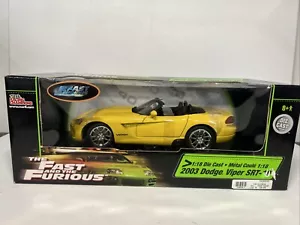 Racing Champions 1:18th Scale 2003 Dodge Viper SRT-10 Fast and the Furious ERTL - Picture 1 of 8