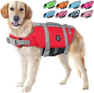 Life Jackets for Dogs, Adjustable Small/Medium/Large Dog Swim Vest for Water Saf - Picture 1 of 12