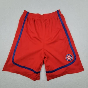 Pantalones Cortos Atléticos de Baloncesto MLB Chicago Cubs Niños XXL 18 Rojo Malla de Poliéster - Imagen 1 de 7