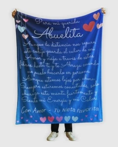 Manta Regalo Para Abuela - Cobija Personalizada Para Abuelita - Regalo Abuela - Imagen 1 de 9