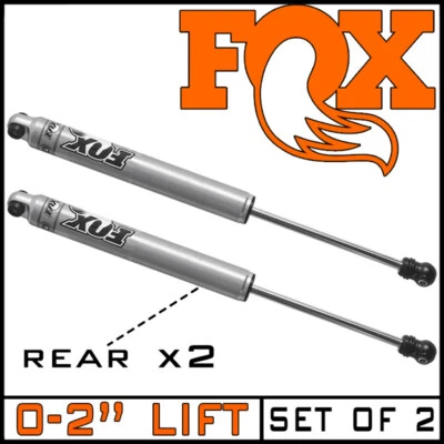 Par de amortiguadores traseros FOX Performance 2.0 aptos para Jeep Wrangler TJ 1997-2006 elevación de 0-2" Foto 1 de 4