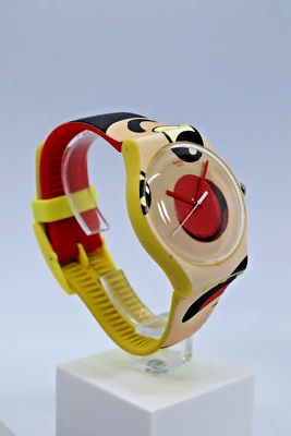 Nuevo Reloj Swatch Suizo Nuevo Gent Dangerous Lies SUOJ103 41MM RARO Silicona Auténtico Foto 1 de 4