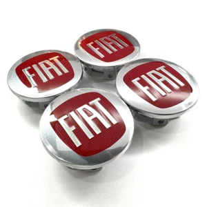 4x Fiat 55mm Alloy Wheel Hub Centre Caps Set Of 4 Centre Cap Brand New - Picture 1 of 5