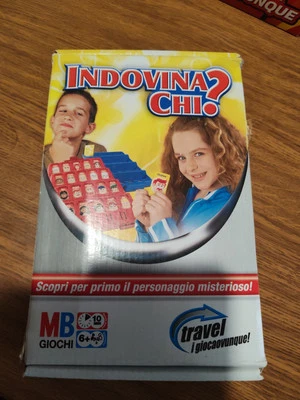 INDOVINA CHI? MB GIOCHI TASCABILE MINI POCKET TRAVEL GIOCA OVUNQUE VINTAGE 1994 - Immagine 1 di 2