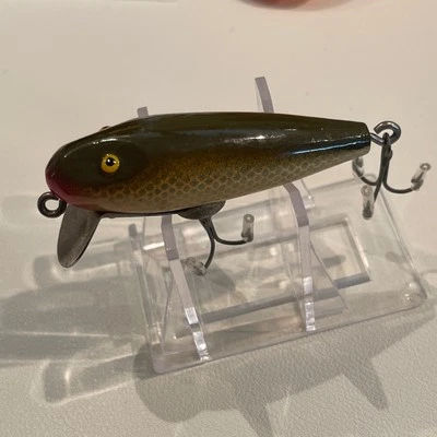 SEÑUELO DE PESCA DE MADERA EARLY PAW PAW RIVER GO GETTER BUEN ESTADO LOTE 5-172 Foto 1 de 4