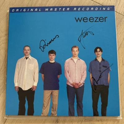 WEEZER BLUE Vinyl MFSL 1/2 SPEED AUDIOPHILE  #4973 BLACK 180G GATEFOLD  - SIGNED - Image 1 of 4