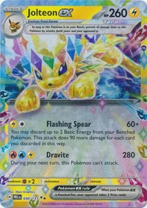 UR-01 Holo Jolteon ex - 030/131 Doble Raro SV: Evoluciones Prismáticas - Imagen 1 de 1