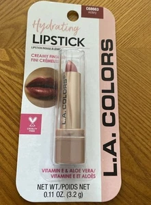 L.A. Colors Hydrating Lipstick Victory-Red Tones Creamy Finish Vitamin E & Aloe - Picture 1 of 4