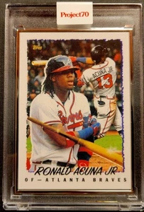 RONALD ACUNA JR 2021 TOPPS PROJECT70 Silver Frame Artist Proof 12/51 CARD #790 - Picture 1 of 5