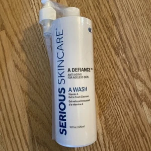 SERIOUS SKIN CARE A Defiance A Wash Vitamin A Gel To Foam Cleanser 16 oz Sealed - Picture 1 of 4