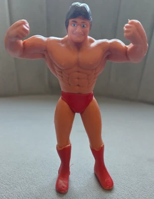 LJN Paul Orndorff WWF Bendies 1985 vintage rubber wrestling figure 11cm 4" WWE - Image 1 of 4