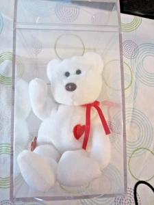 Ty 4058 Valentino Bear Beanie Baby 1993/1994 im Sammleretui mit Etikett - Bild 1 von 8