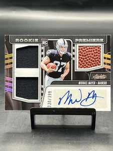 Panini Absolute Football Michael Mayer 2023 novato tres parches automático/399 - Imagen 1 de 12