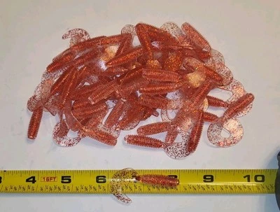 Bleeding Minnow 2 inch, 100 Pack Curl Tail Grubs - Image 1 of 2