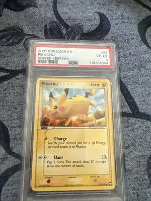 PSA 4 2007 POKEMON EX POWER KEEPERS SET PIKACHU CARD 57/108 - Image 1 of 2