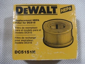 DEWALT DC5151H Replacement HEPA Filter For DC515 - New in Box - Picture 1 of 8