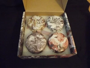 NEW Scented Candles Gift Sets 4 Pcs Natural Soy Wax 4.4 Oz each Travel Tin - Picture 1 of 4