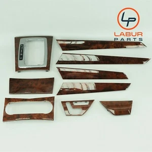 W204 08-11 Mercedes C Class Center Console Door Panel Wood Trim Set 9 PC BX161 - Picture 1 of 12