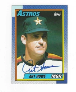 Autographed Signed ART HOWE Houston Astros 1990 Topps Card #579 w/COA - Picture 1 of 1