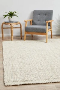 New Chunky Natural Fiber Barker Bleach Carpet Area Rug Floor Covering 300x80cm - Picture 1 of 7