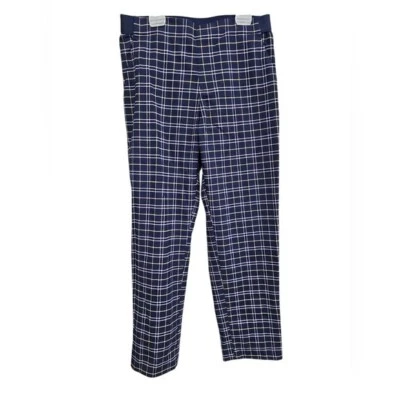 Pantalones Uniqlo Niños Azul - Blanco Y Amarillo Ventana Cuadros Patrón Niña Talla L Foto 1 de 4