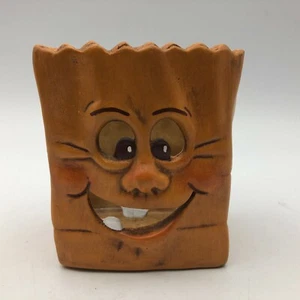 Halloween Decoration Trick Or Treat Bag Pencil Cup? Unsure Ceramic? Help So Cute - Picture 1 of 12