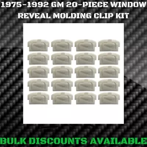 1975+ Cadillac Calais Glass Window Windshield Molding Trim Reveal Clips NOS GM - Bild 1 von 5