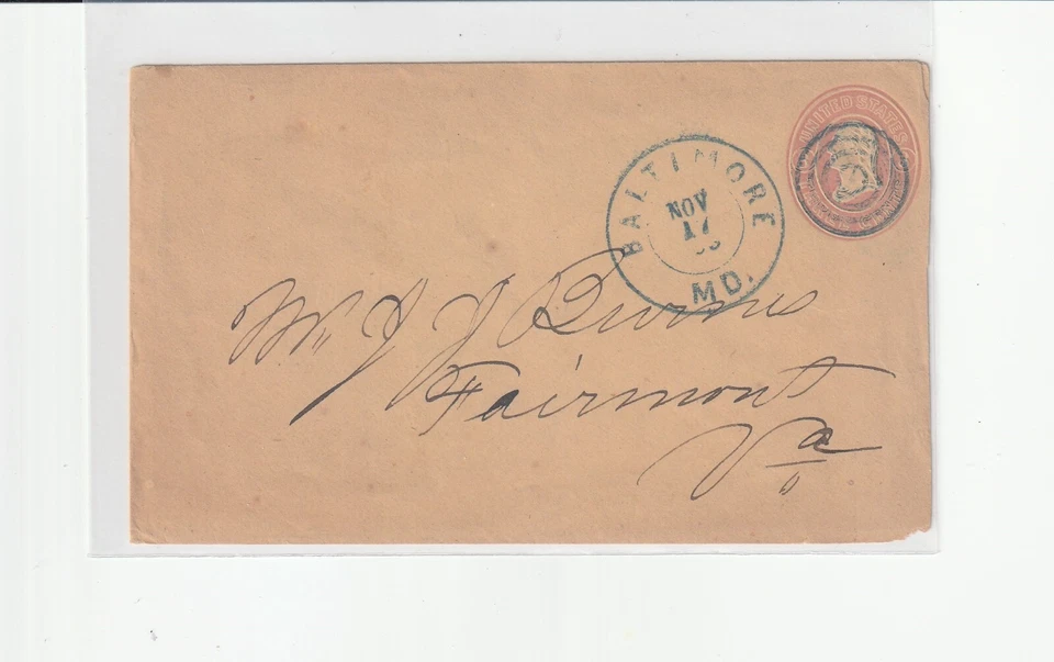 USPS # U35 Unused Envelope Entire George Washington 1861 - Image 1 of 1
