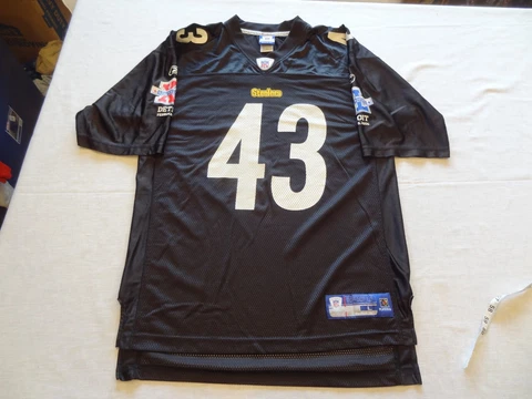 2006 Reebok Troy Polamalu Pittsburgh Steelers NFL Jersey Large Super Bowl Cover