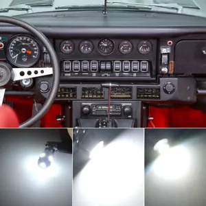 15x White LED Bulbs Dash Lights For Legend Jaguar E-Type Mk2 MK10 XKE 420G V8 - Picture 1 of 6