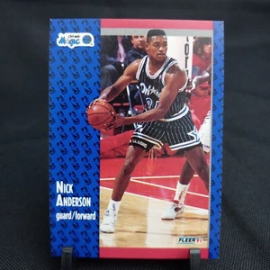 Carta pallacanestro Fleer 1991 Nick Anderson Orlando Magic (1B35) - Foto 1 di 3