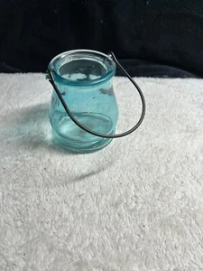 Blue Glass Candle Holder - Picture 1 of 2