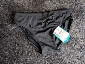 Men's Aqua Sphere Black Swimming Trunks Briefs Size Small Brand New with Tags. - Picture 1 of 8