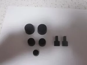 NAD 6050C CASSETTE DECK KNOBS AND SWITCH COVERS . 7 PCS . - Picture 1 of 7
