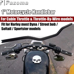 1" Motorcycle Handlebar Pre-Drilled For Harley Sportster XL1200/883 Softail FXST - Picture 1 of 8