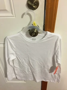 BRAND NEW BOYS SIZE 8 WONDER NATION LONG SLEEVE WHITE TEE - Picture 1 of 3