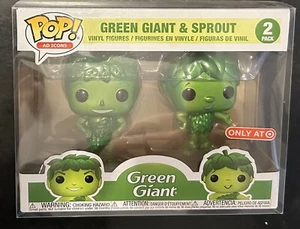 funko 2 pack Green Giant & Sprout, Target exclusive Vinyl Pop - Picture 1 of 6