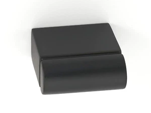 Alno A430-MB Vogue 1" Long Rectangular Cabinet Knob, Matte Black - Pack 5 - Picture 1 of 1