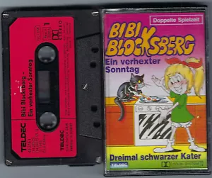 Bibi Blocksberg MC Doppelte Spielzeit, Folgen 13 + Folge 22 KIOSK Teldec alt&RAR - Foto 1 di 1